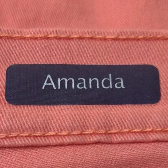 Gloria Vanderbilt Amanda Classic Straight Leg Pink High Rise Jeans Plus Size 18 - Picture 7 of 9